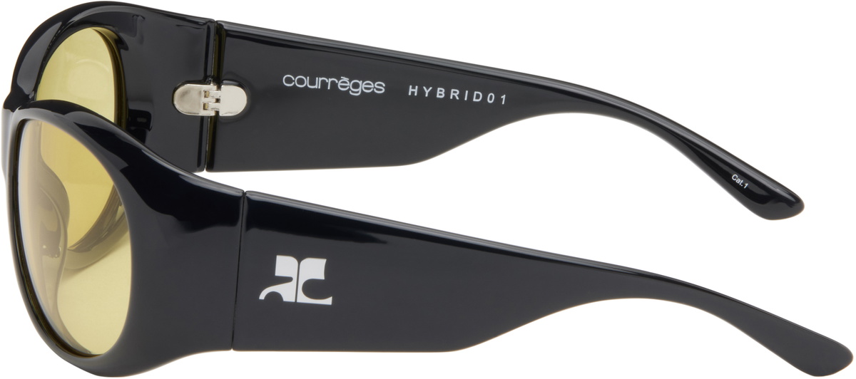 Courrèges Black Hybrid 01 Sunglasses