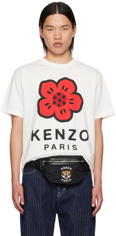 Photo: Kenzo White Kenzo Paris Boke Flower T-Shirt