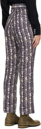 NEEDLES Navy Side Tab Trousers
