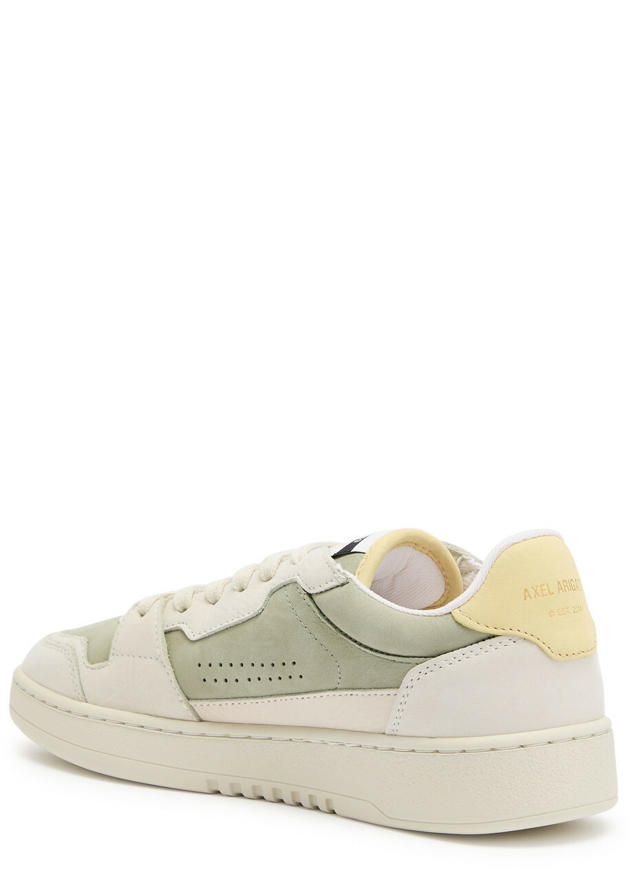 Axel Arigato Dice Lo Panelled Suede Sneakers White And Green