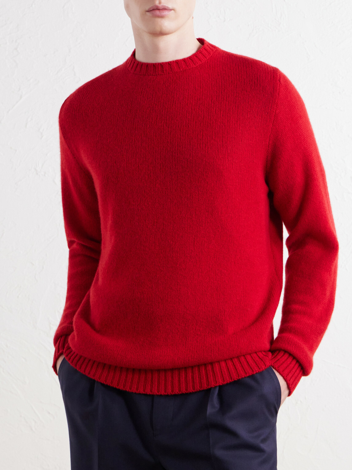 Anderson & Sheppard - Super Soft Cashmere Sweater - Red