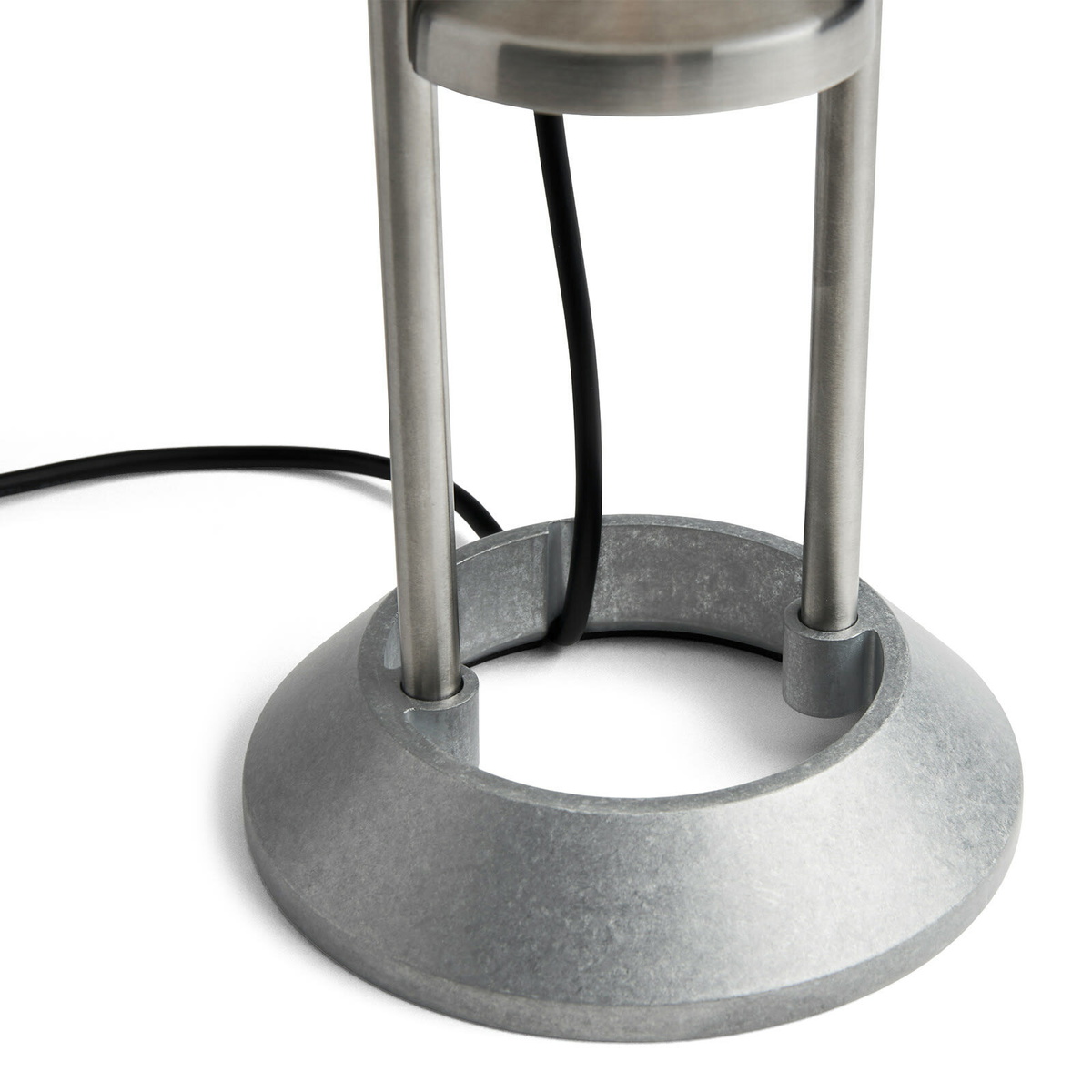 HAY Mousqueton Portable Lamp in Stainless Steel 