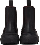 GmbH Black & Red Sprayed Chelsea Boots