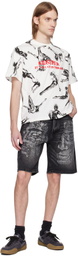 KidSuper White Trapeze Women All Over Print T-shirt