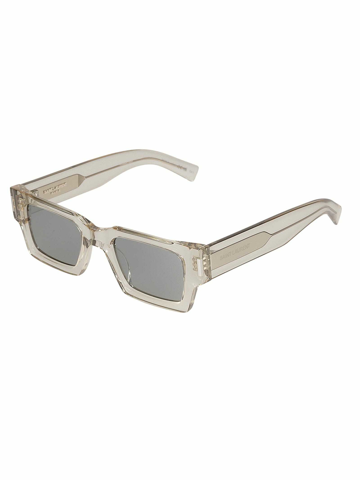 Saint Laurent Eyewear Square Frame Transparent Sunglasses