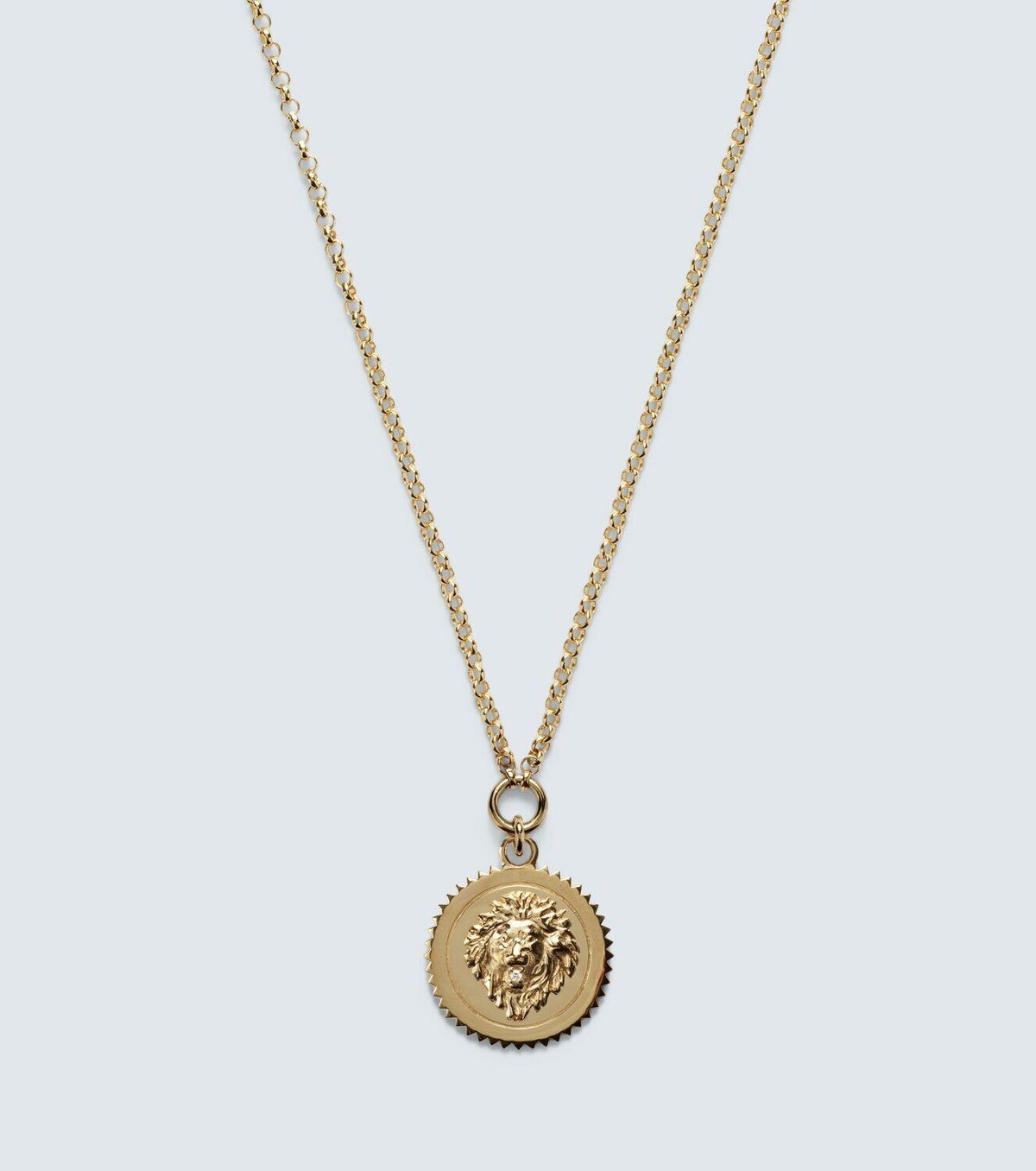 FoundRae Strength Small 18kt gold (750/1000) pendant necklace with diamond
