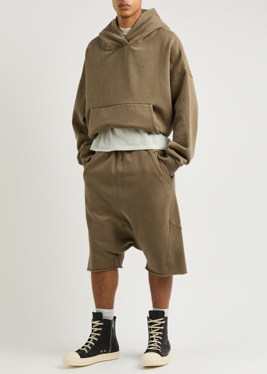 Entire Studios Drop Cotton Shorts Brown Entire Studios