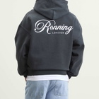 Ronning Men's Script Hoodie in Washed Black