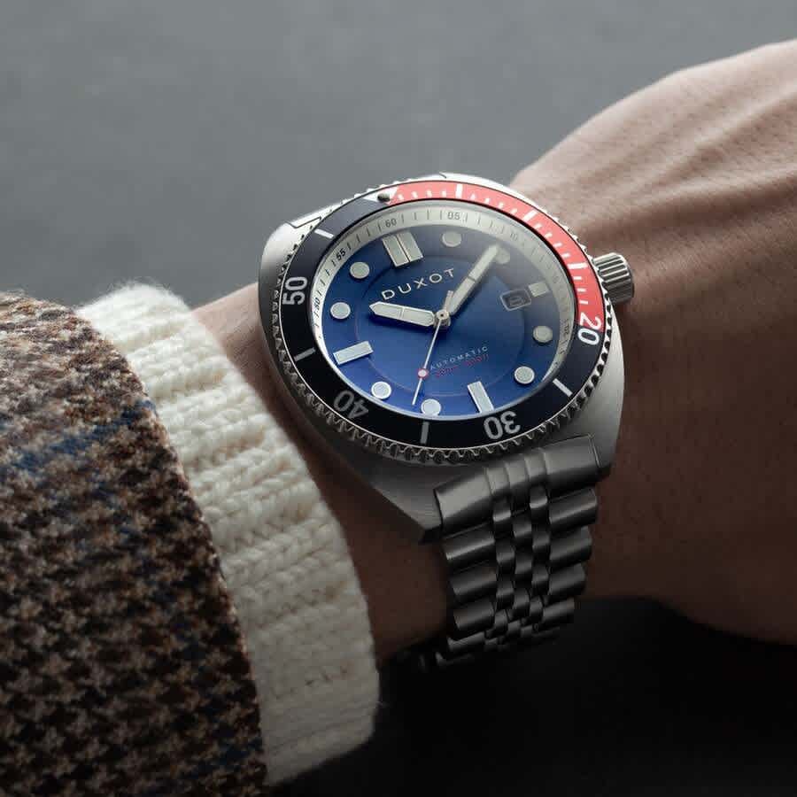 Duxot Tortuga Automatic Blue Dial Mens Watch DX-2026-33