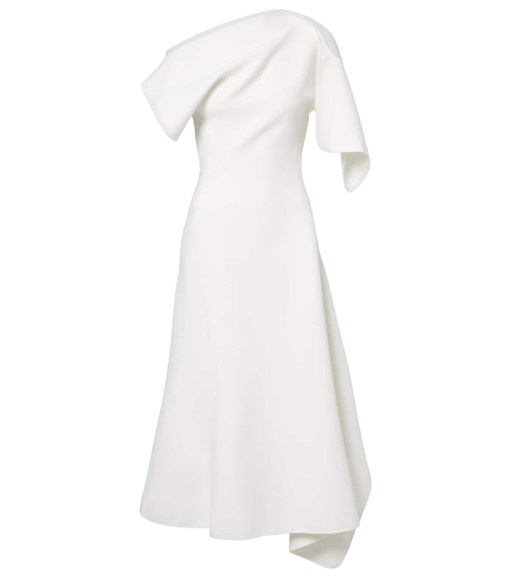 Photo: Maticevski Diadem draped asymmetric midi dress