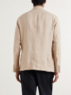 Altea - Aaron Garment-Dyed Linen Blazer - Neutrals
