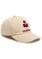 Isabel Marant Tyron Logo-embroidered Canvas cap Beige