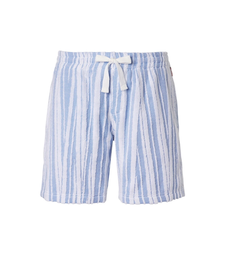 Photo: Orlebar Brown Trevon striped cotton toweling shorts