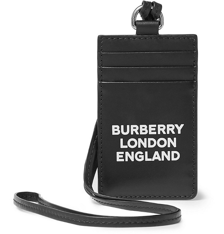 Photo: Burberry - Logo-Print Leather Cardholder - Black