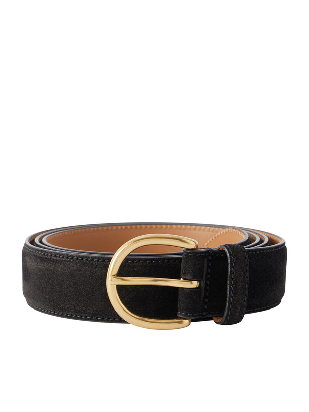 Photo: MORJAS - 3cm Suede Belt - Black