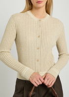 Tods Striped Trims Cotton-knit Cardigan Beige