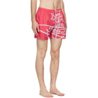 Vivienne Westwood Red Surf Boxer Swim Shorts
