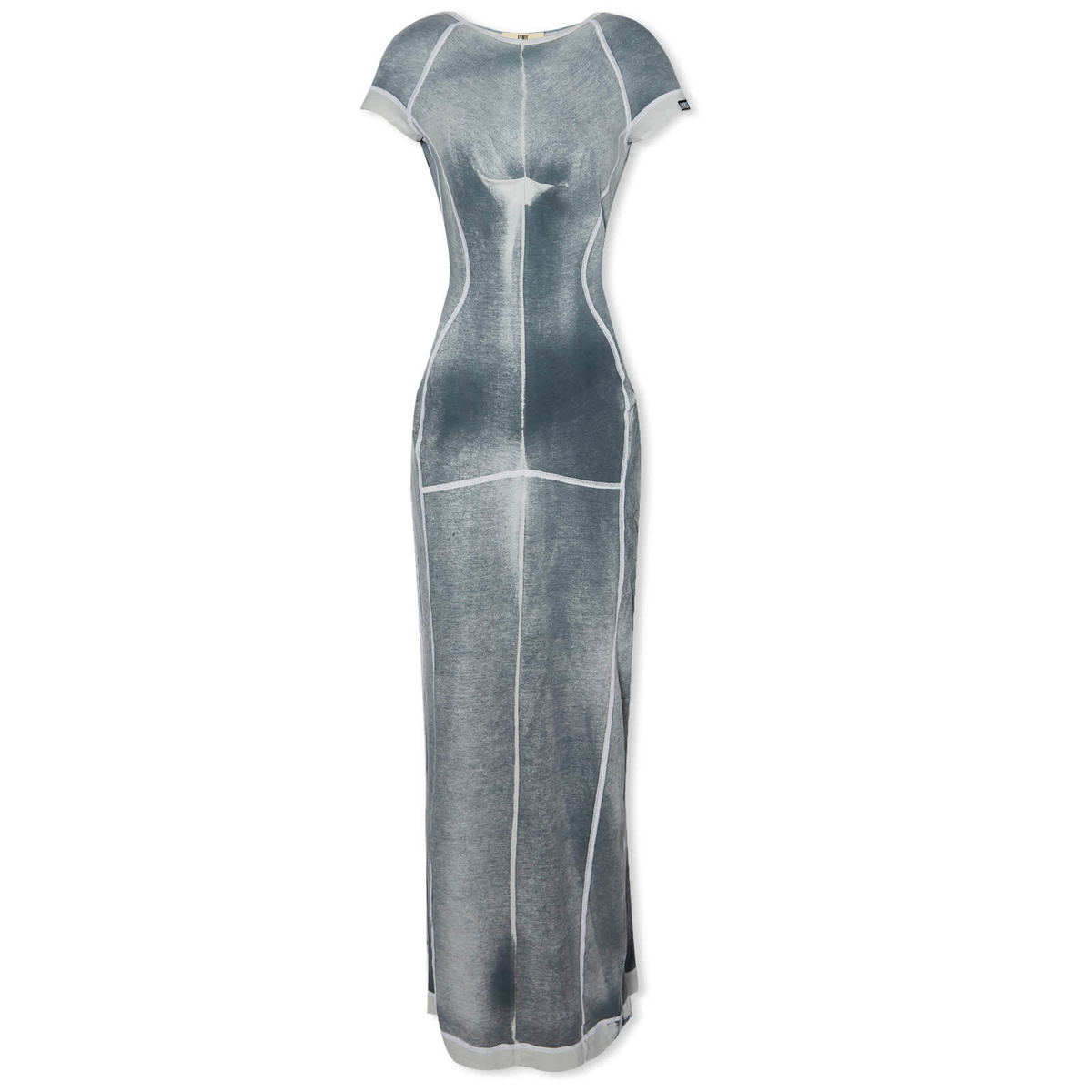 KNWLS Women's Raze Long Dress in Washed Grey