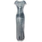 KNWLS Women's Raze Long Dress in Washed Grey