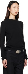Fear of God ESSENTIALS Black Soft Rib Long Sleeve T-shirt