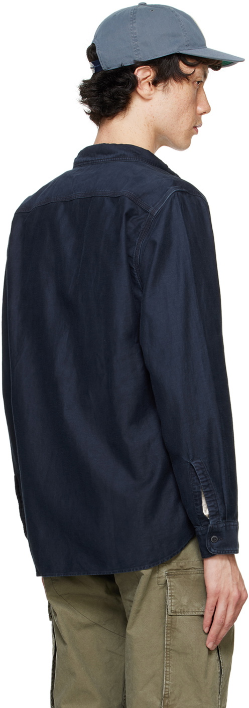 RRL 本藍染め Indigo Cotton Blend Cardigan RRL 本藍染め Indigo Cotton Blend Cardigan Indigo Cotton