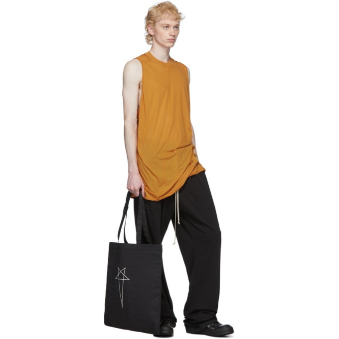 Rick Owens Drkshdw Black Drawstring Long Lounge Pants Rick Owens