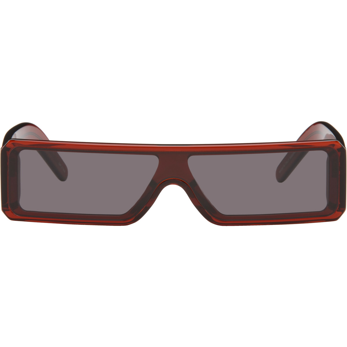 Rick Owens Burgundy Tower Gethshades Sunglasses