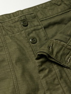 OrSlow - Fatigue Straight-Leg Cotton-Sateen Trousers - Green