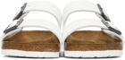 Birkenstock White Birko-Flor Arizona Sandals