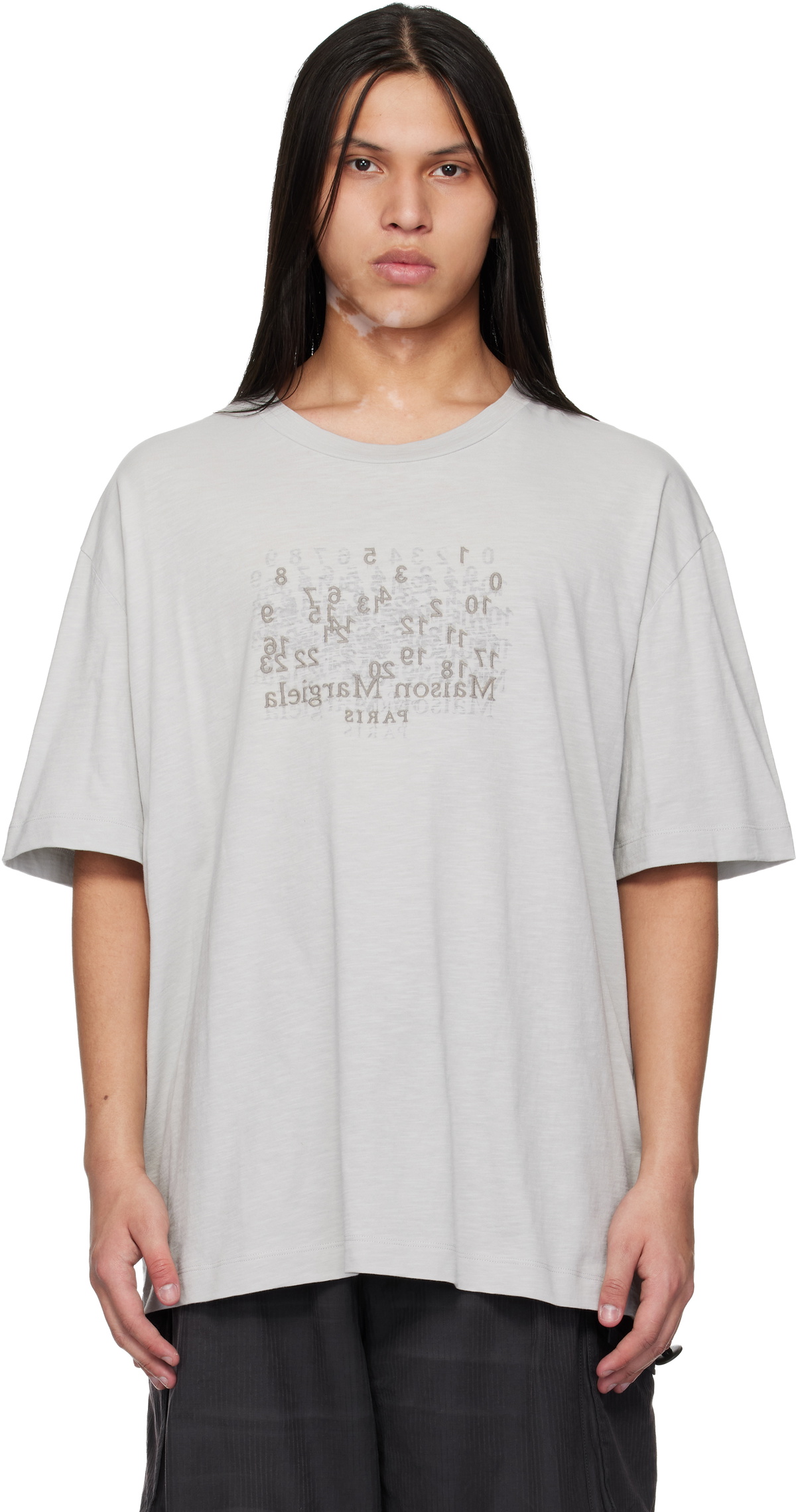 Maison Margiela Gray Weathered T-Shirt Maison Margiela