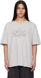 Maison Margiela Gray Cotton Numerical T-shirt