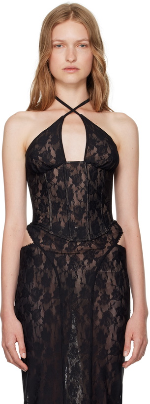 Photo: MISBHV Black Lace Corset Top