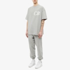 Cole Buxton Men's Italic CB T-Shirt in Grey Marl