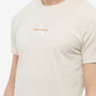 Calvin Klein Men's Monogram Logo T-Shirt in Eggshell