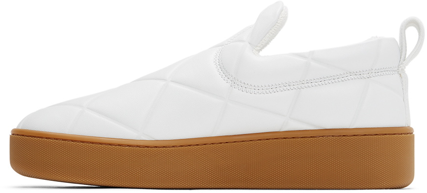 Bottega Veneta White 'The Quilt' Sneakers