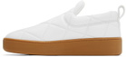 Bottega Veneta White 'The Quilt' Sneakers