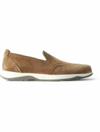 Berluti - Echappée Suede Loafers - Brown