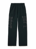 Gallery Dept. - Post Workout Logo-Print Wide-Leg Cotton-Jersey Sweatpants - Black