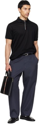 Paul Smith Black 'Signature Stripe' Slim Folio Briefcase