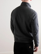 Belstaff - Logo-Appliquéd Cotton-Jersey Half-Zip Sweatshirt - Gray
