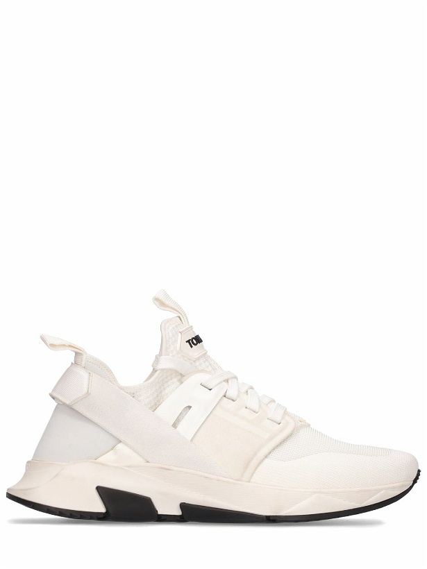 Photo: TOM FORD - Alcantara Tech & Leather Low Sneakers