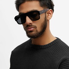 Prada Eyewear Men's PR 22YS Sunglasses in Black