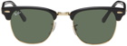 Ray-Ban Black & Gold Clubmaster Classic Sunglasses