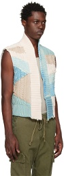 Greg Lauren Multicolor Stitchwork GL1 Vest