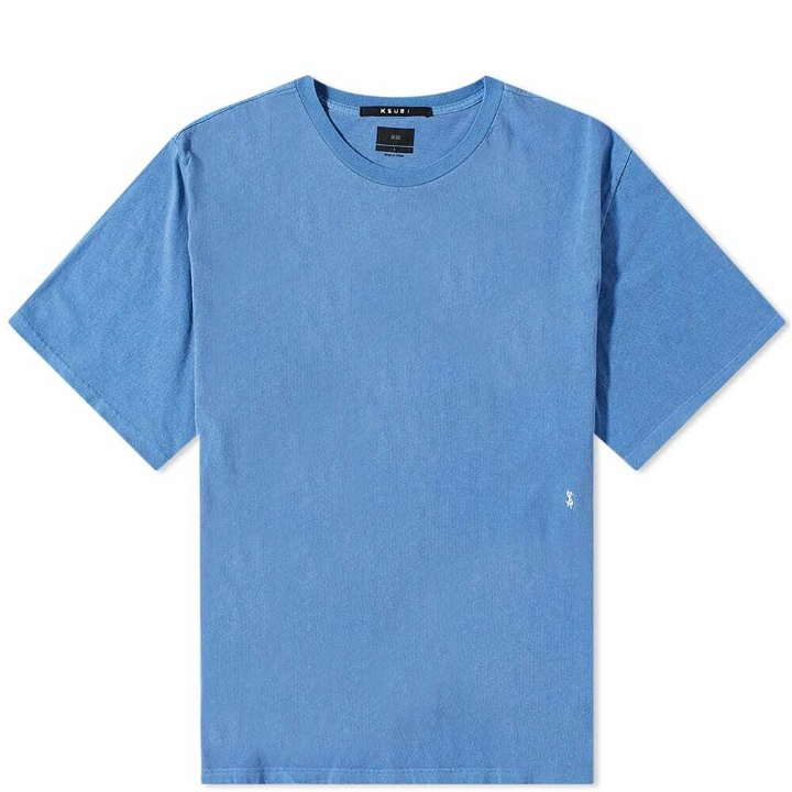 Photo: Ksubi Men's 4x4 Biggie T-Shirt in Atlantic Blue