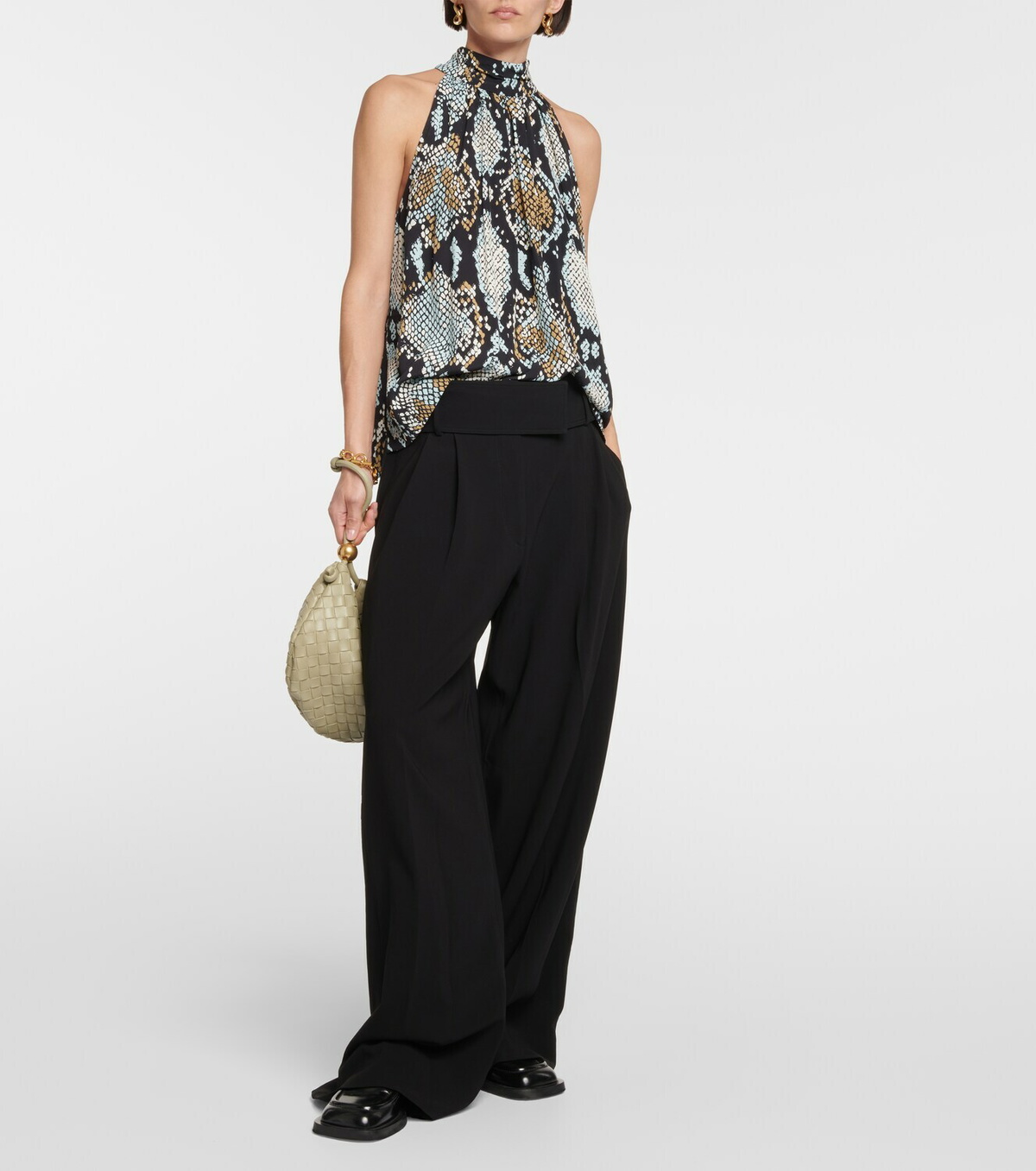 Proenza Schouler Printed high-neck top