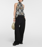 Proenza Schouler Printed high-neck top