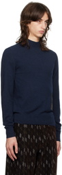 HYEIN SEO Navy Military Turtleneck & Gloves Set