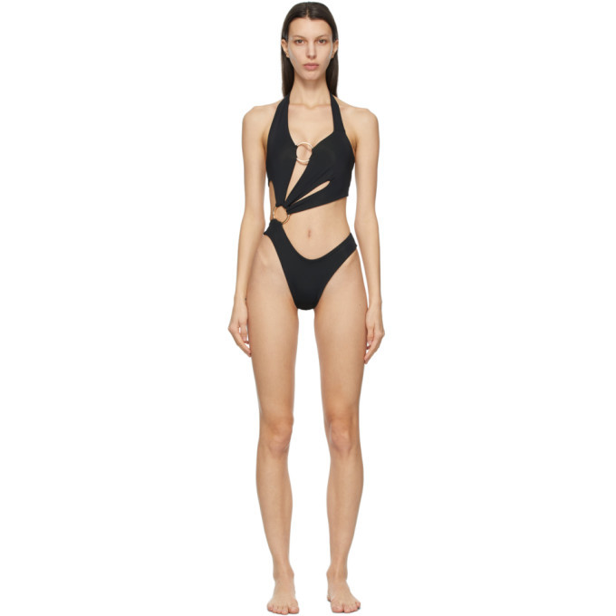 Louisa Ballou Black Sex Wax One Piece Swimsuit Louisa Ballou