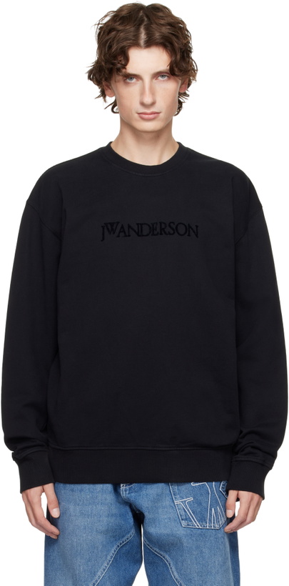 Photo: JW Anderson Black Logo Embroidery Sweatshirt